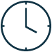 Symbol einer Uhr, das flexible Zeitplanung symbolisiert