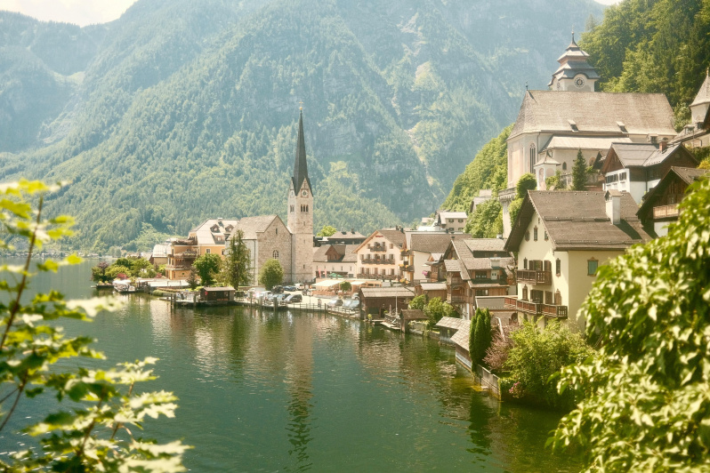 Hallstatt im Fr&uuml;hling